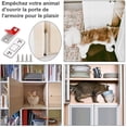 thumbnail image 3 of Juego de 6 imanes magnéticos para puerta, cierre magnético ultrafino de acero inoxidable para puerta corredera de armario, cocina, guardarropa, cajón y muebles, etc., plateado JM, 3 of 5
