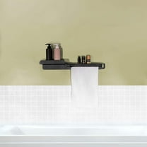 Saccio Bathroom Wall Shelf, Metal Perforated Design, Rust-Proof