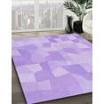 thumbnail image 3 of Ahgly Company Machine Washable Indoor Round Transitional Heliotrope Purple Area Rugs, 7' Round, 3 of 7