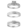 "Forever Bride 0.25ct (J-K I2-I3) Round Diamond Engagement Wedding Ring in Silver."