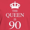 thumbnail image 3 of CafePress - The Queen Is 90 T Shirt - Women's Traditional Fit Dark T-Shirt, 3 of 4
