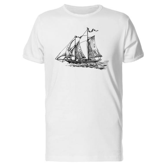 Old Sailboat On The Sea Tee Men's -Image by Shutterstock