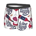 thumbnail image 2 of Kll Red Wine Glass Bottle Men'S Cotton Boxer Briefs Underwear-Medium, 2 of 9