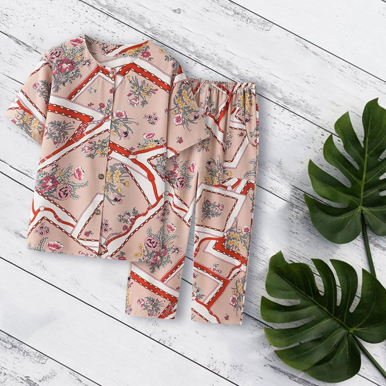 PMUYBHF 70 S Outfit for Women Middle Aged and Elderly Women s