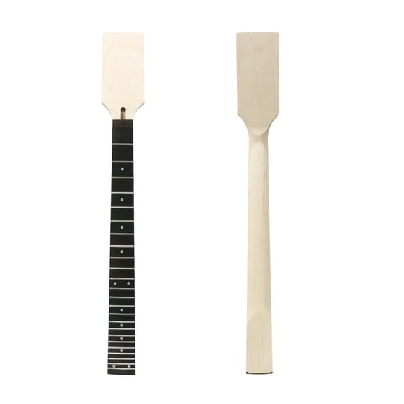 Electric Guitar Neck 24 Fret 25.5inch Maple Neck Ebony Fretboard for Replacement