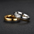thumbnail image 3 of Stainless Steel Couple Ring Pair Ring Diamond Encrusted Fashion, 3 of 6