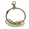 thumbnail image 2 of Bunblic 3-10pack Bronze Round Large Circle Keychain Key Rings Organizer Holder 73mm 5 Pcs, 2 of 8