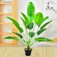 thumbnail image 4 of 32" Greenery Living Room Tropical Fake Plant Faux Banana Tree Home Decoration Artificial Palm GREEN, 4 of 8