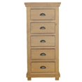 thumbnail image 2 of Progressive Furniture Willow 5 Drawer Wood Lingerie Chest in Distressed Pine Tan, 2 of 3