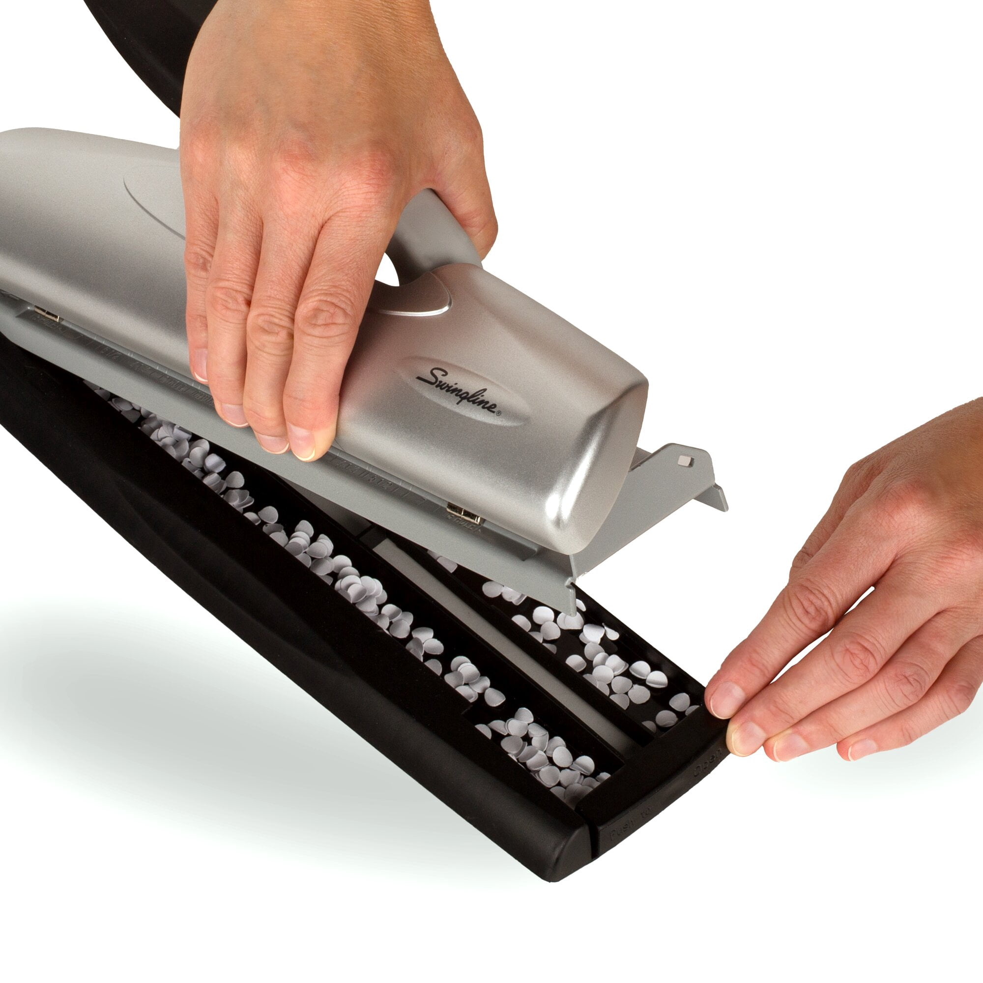 Swingline LightTouch High Capacity Desktop Punch, 2-7 Holes, 20 Sheets