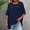 Navy, variant on pstuiky Womens Tops Casual Fashion Long Sleeve Solid Color Fashion Clothing Formal Loose Fit Crew Neck Spring Tops Womens Blouses