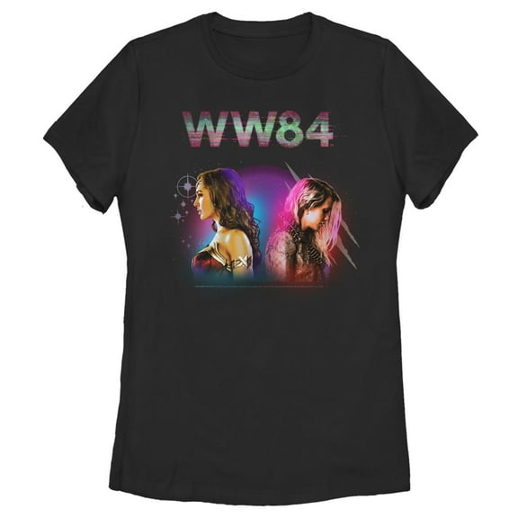Women's Wonder Woman 1984 Back to Back  Graphic Tee Black X Large