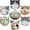 Cat, variant on JOYSTRY Diamond Art Painting Coaster Kit, DIY Crafts with Holder, Non-Slip Cork Base, Diamond Art Supplies for Adults & Teens, Ocean-Themed, 8Pcs