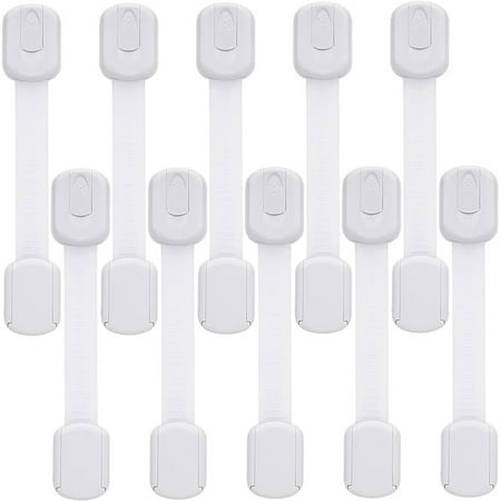 Baby Proofing Safety Strap Locks, Child Proof Cabinet Latches, Child Safety Cabinet Locks, Drawer Locks, 20 Pack