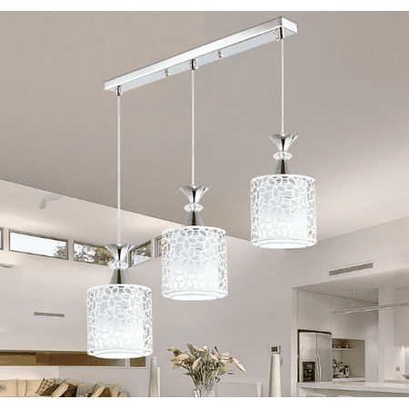 Dining Room Lights Modern 3 Lights Modern Petal Ceiling Light LED Pendant Lamp Dining Room Chandelier Decorative Household lLamp ()