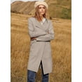 thumbnail image 7 of Women's Open Front Knit Lightweight Cardigan Casual Long Coatigan Sweater Lady Jacket Coat 2024 Fall Outerwear, 7 of 7
