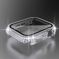 thumbnail image 1 of Caja de reloj de diamantes de vidrio templado incorporado para Apple Watch Ultra 49mm 38mm 40mm 42mm 44mm 41mm 45mm iWatch 8 7 6 SE 5 4 3 cubierta Tan Jianjun unisex, 1 of 2