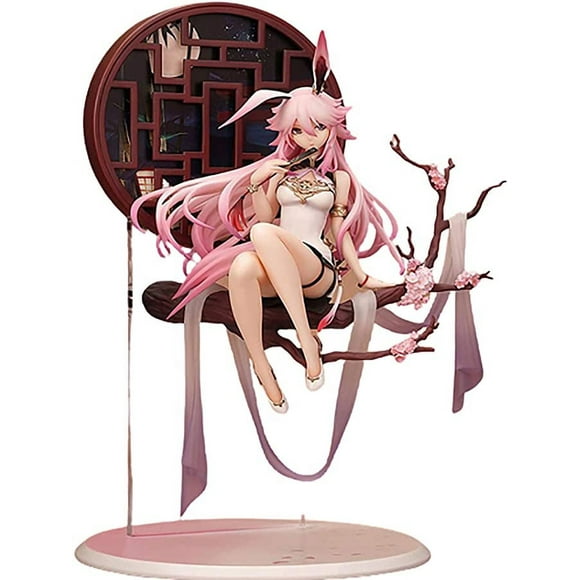 Honkai Impact 3 Yae Sakura(12.9 Po/33cm) Figurine d'Action Cheongsam Fleurs de Cerisier à l'Échelle 1:8, Statue de Personnage de Dessin Animé en PVC/modèle de Collection/cadeaux/décorer le Meilleur Cadeau pour Adulte