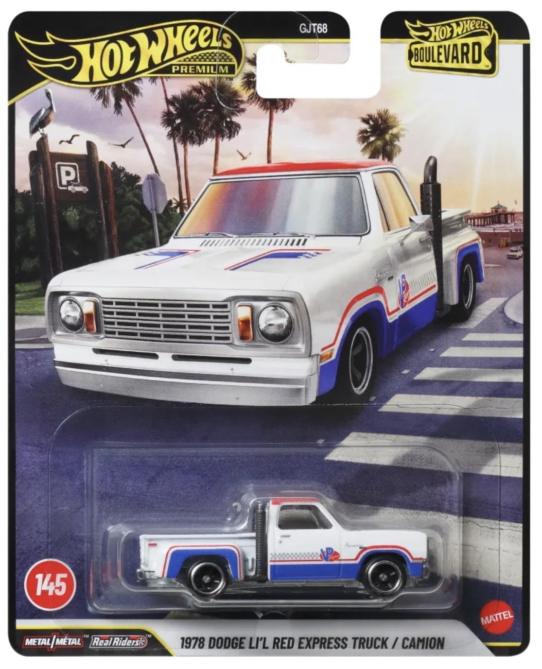 Hot Wheels Boulevard Long Gone Truck (Green Flames) - Walmart.com