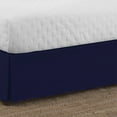 thumbnail image 5 of Luxury Hotel Microfiber Tailored Style Bed Skirt with Classic 14 Inch Drop Length, King, Navy, 5 of 7