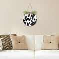 thumbnail image 6 of SKYSONIC Cow skin Welcome Sign for Front Door,All Seasons Welcome Wreath Porch Hanging Decoration for Farmhouse Wall Home Holiday Decoration - 11.8x11.10in, 6 of 7