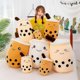thumbnail image 1 of Bubble Tea Boba Cup Pattern Soft Stuffed Plush Pillow Cojín Cute Kid LingWen 8390615248259, 1 of 1