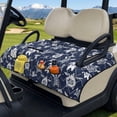 thumbnail image 3 of Psesaysky Washable Golf Cart Seat Covers Polynesian Turtle Chakra Golf Cart Seat Blanket with 4 Pockets and Handle, Portable and Universal Fit for EZGO, Yamaha, Club Car & other 2 Person Seats, 3 of 8