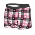 thumbnail image 2 of Naloa Heart Plaid Print Mens Underwear - Boxers for Men, Classic Briefs for Men, 2 of 9