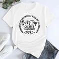 thumbnail image 1 of T-Shirt à Manches Courtes pour Femmes Seductiva 50 % de Rabais Liquidation Voyage Fille 2025 T-Shirt Mode Féminine Col Rond Décontracté Manches Courtes0, 1 of 5