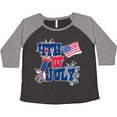 thumbnail image 3 of Inktastic 4th of July with Fireworks American Flag and Rocket Women's Plus Size T-Shirt, 3 of 5