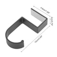 thumbnail image 2 of Organizador de soporte para diademas de 1 Pc en forma de 5, duradero, para el borde del escritorio, para el hogar, de aluminio aeroespacial, gris, 2 of 5