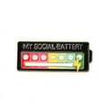 thumbnail image 4 of Social Battery Pin - My Social Battery Creative Lapel Pin, Fun Emotional Pin 7 Days A Week, 4 of 5