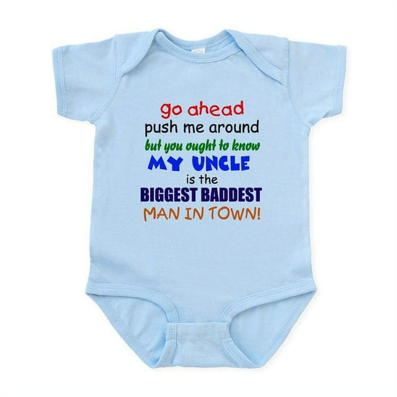 CafePress - Baddest Uncle Infant Bodysuit - Baby Light Bodysuit, Size Newborn - 24 Months