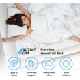 thumbnail image 2 of Active Era Premium Queen Air Mattress with Built in Pump, Raised Pillow, Puncture Resistant Waterproof Soft Top, Elevated Inflatable Bed for Guests, Queen Size Blow Up Mattress, Quick Electric Pump, 2 of 9