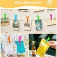 thumbnail image 5 of 48 Pcs Clothes Pegs,Plastic Clothes Pins Heavy Duty Outdoor for Hanging Clothes,Colored Clothespins Clips with Mesh Clothes pin Bag,Crafts Picture Clips Food Package Clips, 5 of 7