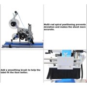 Automatic Desktop Conveyor Table Plane Labeling Machine Bottle Label Maker Labeler Applicator 110V 25-50PCS/min