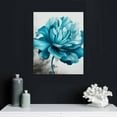 thumbnail image 4 of ARISTURING  Turquoise Flower Pictures Wall Art Canvas Print Teal Blue Flowers Floral Painting Wall Decor for Home Girl Bedroom Bathroom Living Room Gallery Wrap Easy to Hang, 4 of 4