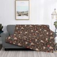 thumbnail image 2 of Rateoe Dachshund Dog Puppy Pattern Flannel Throw Blanket, Ultra-soft Blanket for Bed, Couch, Car, Hypoallergenic Anti-pilling blanket-, 2 of 6