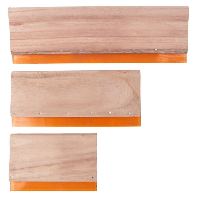 3 Pcs Silk Screen Printing Squeegee Ink Scaper Scratch Board Tools 16cm 24cm 33cm