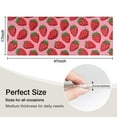 thumbnail image 5 of Red Strawberry Plants Pink Pattern Kitchen Rug Mat,Kitchen Runner Rugs Non Skid Washable,Decorative Kitchen Floor Mats for Kitchen,Sink,Laundry,17"X47", 5 of 5