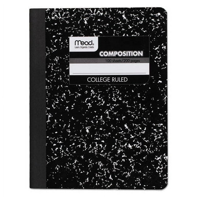 Square Deal Composition Book, Medium/College Rule, Black Cover, (100) 9.75 x 7.5 Sheets Square Deal Composition Book, Medium/College Rule, Black Cover, (100) 9.75 x 7.5 Sheets