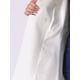 thumbnail image 5 of Abrigo de mujer de talla grande Agnes Orinda, corte A, con solapa muesca, doble botonadura, largo, tipo peacoat, con bolsillos, 4X color blanco crema, 5 of 6