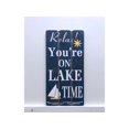 thumbnail image 1 of Relax at the Lake Wooden Sign Wall Decor, 1 of 1