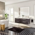 thumbnail image 2 of Eviva Surf 57" Grey Oak Modern Bathroom Vanity Set with Integrated White Acrylic Double Sink, 2 of 7