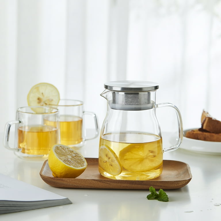 High Quality Glass Teapot with Stainless Steel Tea Infuser Heat Resistant  Clear Cylinder Glass Teapot - China Kitchen Products and Kitchen Tool price