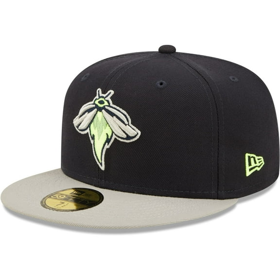 Men's New Era Navy Columbia Fireflies Authentic Collection Road 59FIFTY Fitted Hat