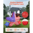 thumbnail image 4 of VEVOR 4.82 ft Patriotic Inflatable Decoration, Fourth of July Blow Up Inflatable Independence Day Decoration, Five-pointed Star & Eagle with Built-in LED Lights for Holiday Indoor Outdoor Yard Decor, 4 of 8