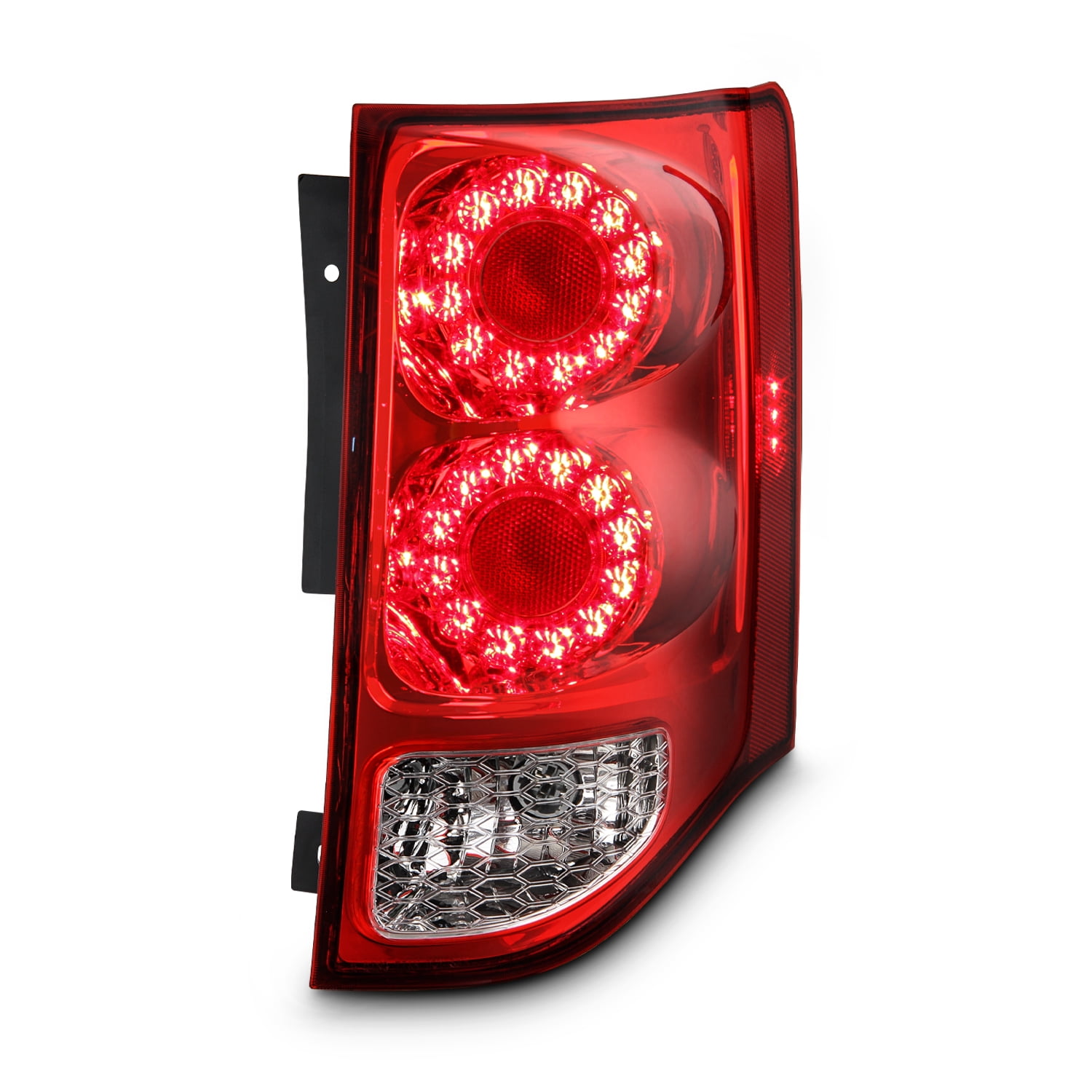 AKKON - Fits 2011-2020 Dodge Grand Caravan Premium LED Chrome Red Clear Tail Brake Lights w/ Turn Signal Passenger Right Side