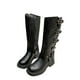 thumbnail image 1 of Amzcrzy Zapatos de mujer,Zapatos de mujer,Zapatillas de mujer, Zapatos de tacón medio para mujer, con hebilla de cinturón y tacón alto hasta la rodilla, estilo retro vaquero, estilo punk. Sandalias M, 1 of 5
