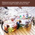thumbnail image 3 of LJNYFDC Portable Water Container For Camping Collapsible Camping Bucket Multifunctional Double Handle Wash Basin for Fishing and Outdoor Activities, 3 of 7